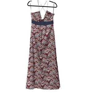 BCBGeneration‎ Pink Purple Chevron Stripe Maxi Dress